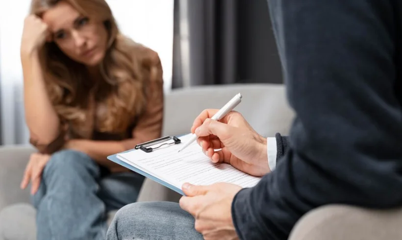 девушка с шизотипическим расстройством у психиатра